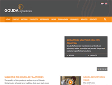 Tablet Screenshot of goudarefractories.com